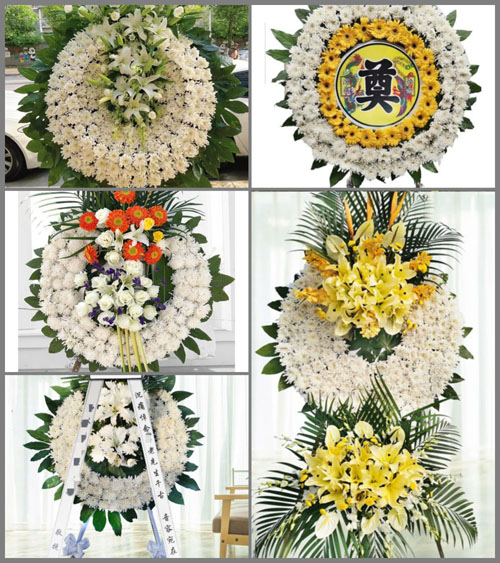 安徽六安市霍山县下符桥镇沈家畈村花圈速递